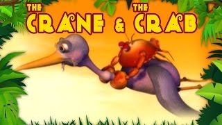 Cartoon Stories for Kids  Crane And The Crab  Jungle Tales [upl. by Ynohtna461]