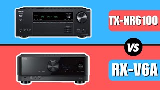 Onkyo TXNR6100 vs Yamaha RXV6A  Which One Is Better [upl. by Ymorej]