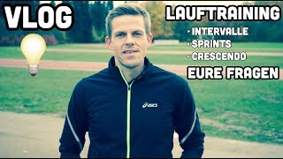 Lauftraining  Meine Laufwoche · Intervalltraining · Crescendolauf · Eure Fragen [upl. by Flory]