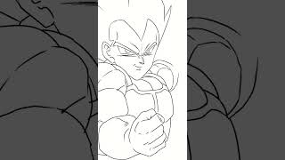 Vegeta  Dragonball shortvideo drawing vegeta dragonball [upl. by Vrablik554]