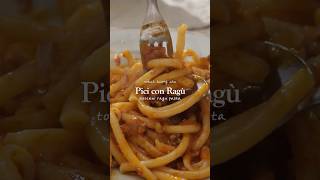 이탈리아 피치면으로 라구파스타  Pici con ragù  Ragu pasta  Toscani  Italian [upl. by Mehsah]