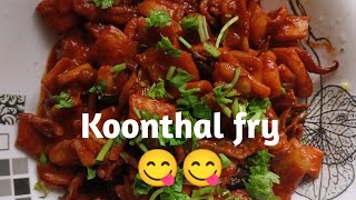 Tasty and easy Koonthal fry recipe😋😋😋 [upl. by Bloem]