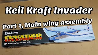 Keil kraft invader  Part 1 Main wing assembly keilkraft modelplane balsaplane [upl. by Dolloff]