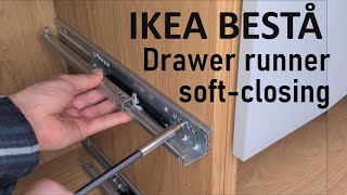 Push open door Ikea  installation [upl. by Llewxam]