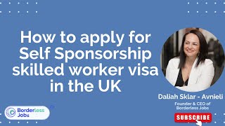 How to apply for Self Sponsorship skilled worker visa in the UK [upl. by Neoma]