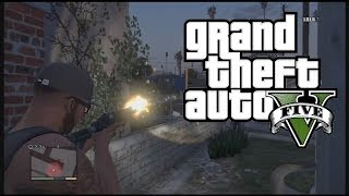 GTA V  Grove Street shootout gang war [upl. by Kallick]