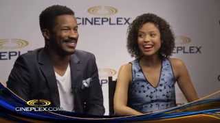 Gugu MbathaRaw and Nate Parker on Beyond the Lights  Cineplex Interview [upl. by Aitercul]