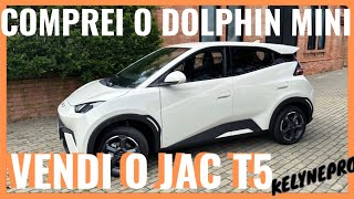 SAINDO DO JAC T5 AO BYD DOLPHIN MINI NA UBER [upl. by Ahseiym]