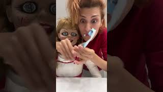 Annabelle Doll soleildogan annabelle annabelledoll shorts videoshort viralshorts [upl. by Atteuqaj]