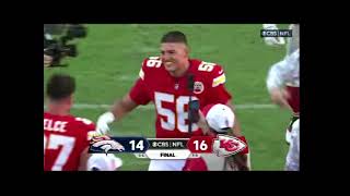 Chiefs Broncos Blocked Field Goal [upl. by Eeliah]