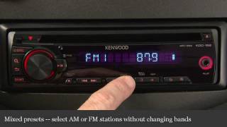 Kenwood KDC152 CD Receiver Display and Controls Demo  Crutchfield Video [upl. by Piotr]