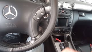 Mercedes C Class W203 How To Remove Navigation Original Radio Removal [upl. by Karolina580]