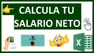 👍CALCULAR TU SALARIO NETO👍sabiendo tu salario bruto en EXCEL ✅ [upl. by Einnol539]