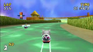 XS Airboat Racing PS1  All Cups Gameplay 4K 60FPS [upl. by Xuaeb]