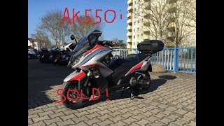 Kymco AK 550i Wrapping Project  Showing new Parts and Topcase SHAD SH58 [upl. by Aerdied340]