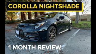 2024 Toyota Corolla Nightshade AWD 1 month ownership review [upl. by Gnouhk]