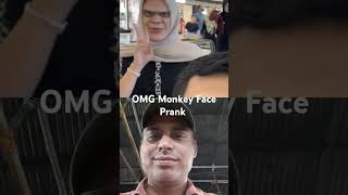 OMG Monkey Face Filter Prank funny short comedy filterprank tranding faceprank face [upl. by Eylatan]