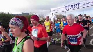 2017 Manchester Marathon start [upl. by Lednor]