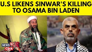 US Calls Yahya Sinwars Death day Of Relief Likens It To Aftermath Of Osama Bin Ladens Killing [upl. by Shelia]