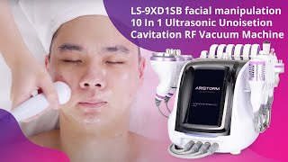 LS9XD1SB facial manipulation 10 In 1 Ultrasonic Unoisetion Cavitation RF Vacuum Machine [upl. by Kristan]