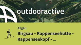 Bergtour im Allgäu Birgsau  Rappenseehütte  Rappenseekopf  Rappenseehütte [upl. by Nalorac]