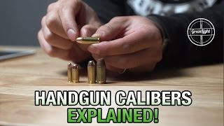 Basic Handgun Calibers Explained  SemiAutomatic Ammo Breakdown [upl. by Thynne]