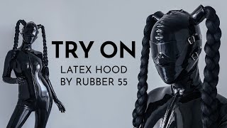 LATEX MASK TRY ON [upl. by Adnarim]