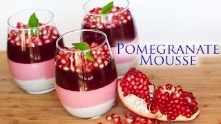 Triple Layer Pomegranate Mousse Dessert [upl. by Pentha]