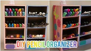 DIY Desktop Pencil Organizer with cardboard [upl. by Flemming799]