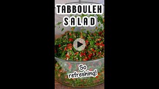 Enjoy a traditional Lebanese tabbouleh salad or tabouli made with lots of fresh parsley [upl. by Nyla834]