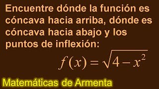 concavidad y puntos de inflexion clase 23 [upl. by Notla]