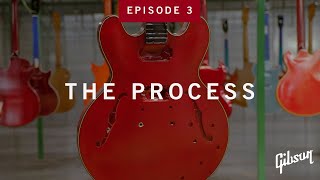 How ES Guitar Bodies Are Made At Gibson USA  The Process S1 EP3 [upl. by Ahsitruc]