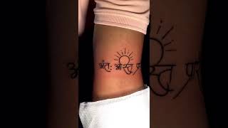 Name Tattoo with Anth asthi Prarambh trending reels youtube shorts youtubeshorts [upl. by Rimhsak55]