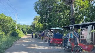 Street Food at Koh Dach Village in Kandal Province Cambodia [upl. by Ailhat616]