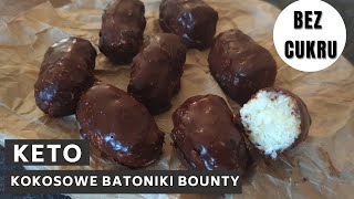 KETO BOUNTY  Jak zrobić keto batony kokosowe bez cukru [upl. by Brie427]