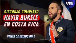 Discurso Completo del Presidente Nayib Bukele en Visita de Estado a Costa Rica  Día 1 [upl. by Showker]