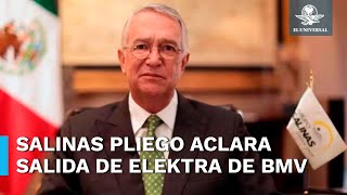 Suspensión de Elektra en BMV se debe a la venta de acciones robadas aclara Salinas Pliego [upl. by Sam]