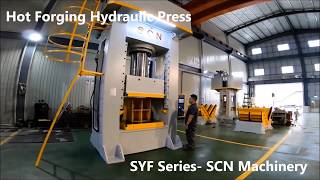 Hot Forging Hydraulic Press for Titanium Jet Turbine Blades [upl. by Markson]