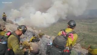 Tribute honors 19 Granite Mountain Hotshots killed in Yarnell Hill Fire [upl. by Avin]