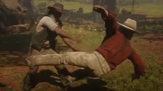 Micah Beaten And Antagonized At The Camp Red Dead Redemption 2 [upl. by Glynias]