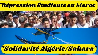 Solidarité AlgérieSahara Occidental  Aides Humanitaires et Répression des Étudiants au Maroc [upl. by Hagar982]