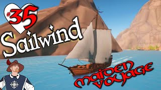 Maiden Voyage in the Cog A Beginner at SQUARE SAILS  Immersive Sailing Simulator  Sailwind 35 [upl. by Atlee]