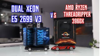 AMD Threadripper 3960x vs INTEL Dual Xeon E5 2699 v3 Test Render Corona [upl. by Haras]