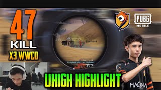 PUBG Mobile Malaysia uHigh highlight 47 kill x3 WWCD [upl. by Prichard530]