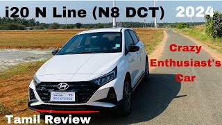 2024 Facelifted i20 N Line N8 DCT review  Exhaust Note  Mileage  On road price  Tamil [upl. by Attenev]