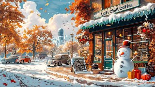 Snowy Day Cafe ❄️ Study Work amp Relax with  Chill Lofi Beats  ☕ Cozy Winter Atmosphere [upl. by Close]