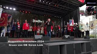 Hoppeditz Erwachen Duisburg 2024 Gruss von Oberbürgermeister Sören Link [upl. by Breana]