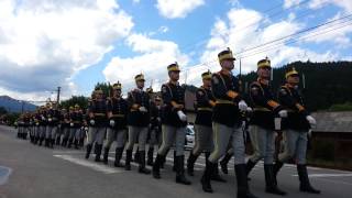 Parada regimentului de GARDA SI PROTOCOL MIHAI VITEAZU la Tulghes jud Harghita26062014 [upl. by Naej]