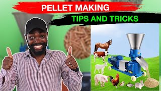 HOW TO MAKE PELLET FEED AT THE FARM FOR GOATS SHEEP CATTLE PIGS AND OTHER LIVESTOCK IN AFRICA [upl. by Laflam]