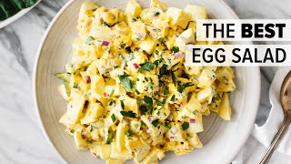 EGG SALAD  how to make the BEST egg salad recipe  collard wrap [upl. by Nabila]